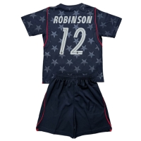 Camisa de Futebol Estados Unidos Miles Robinson #12 Equipamento Secundário Infantil Mundo 2026 Manga Curta (+ Calças curtas)